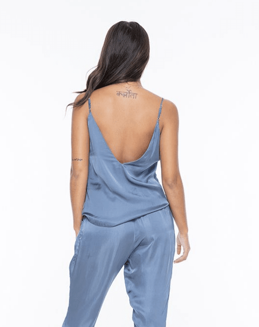 Vanya Solid V Neck Top