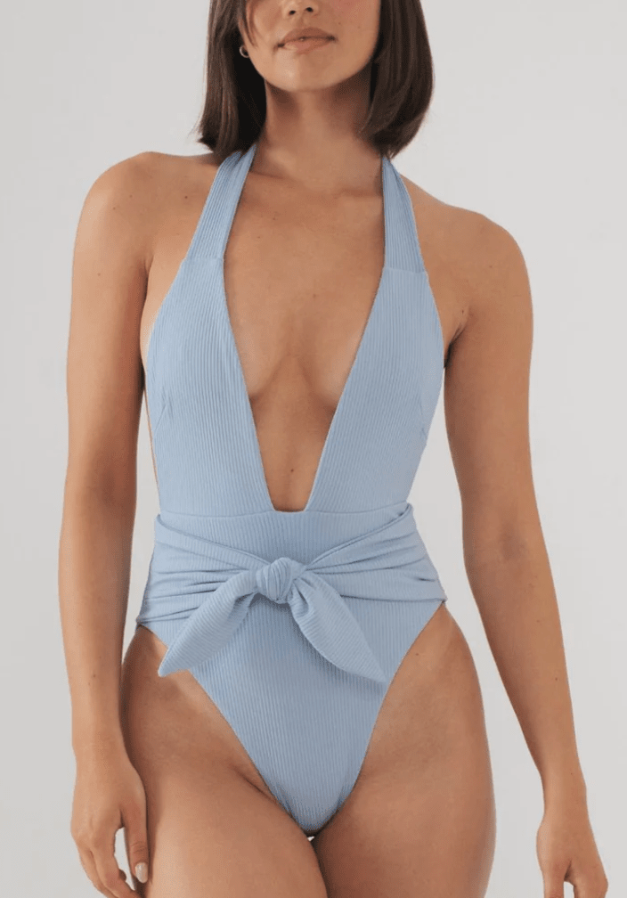 Rib Tropez Tie-Up One-Piece