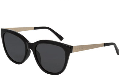 Allure Gloss Back Front with Gold Temple & Grey Polarized Lens