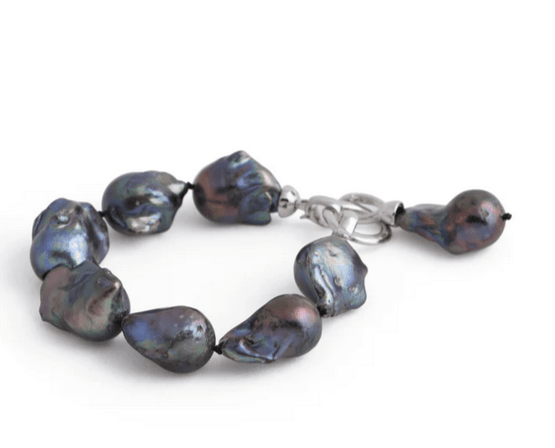 Freshwater Baroque Pearl Charm Bracelet