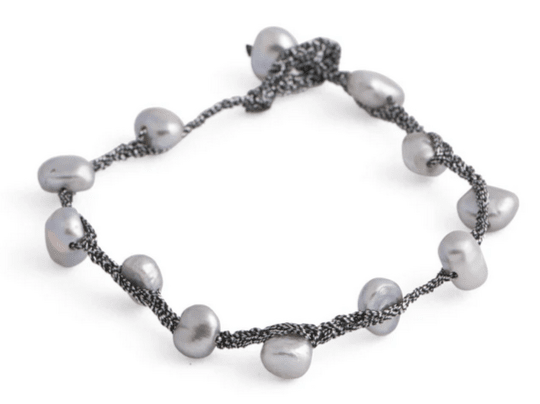 Freshwater Pearl and String Bracelet