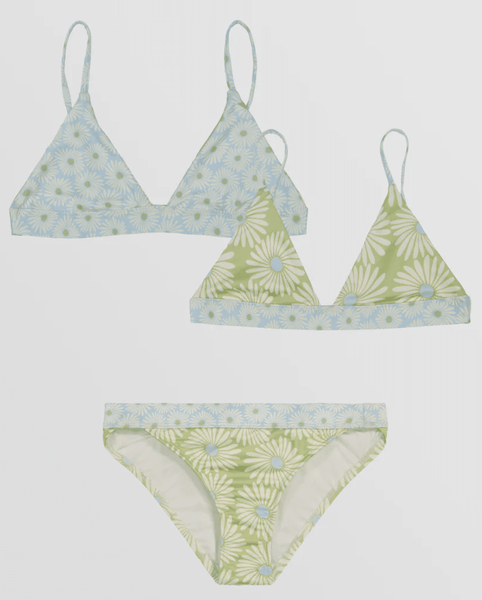 Girls These Are The Days Reverse Banded Bikini Set