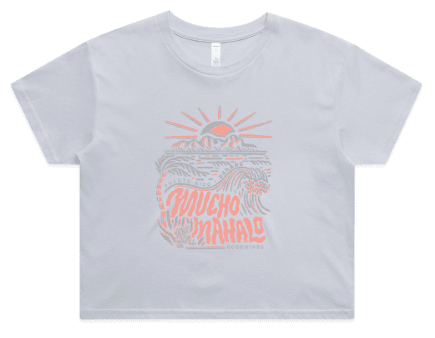 Mucho Mahalo Crop Tee